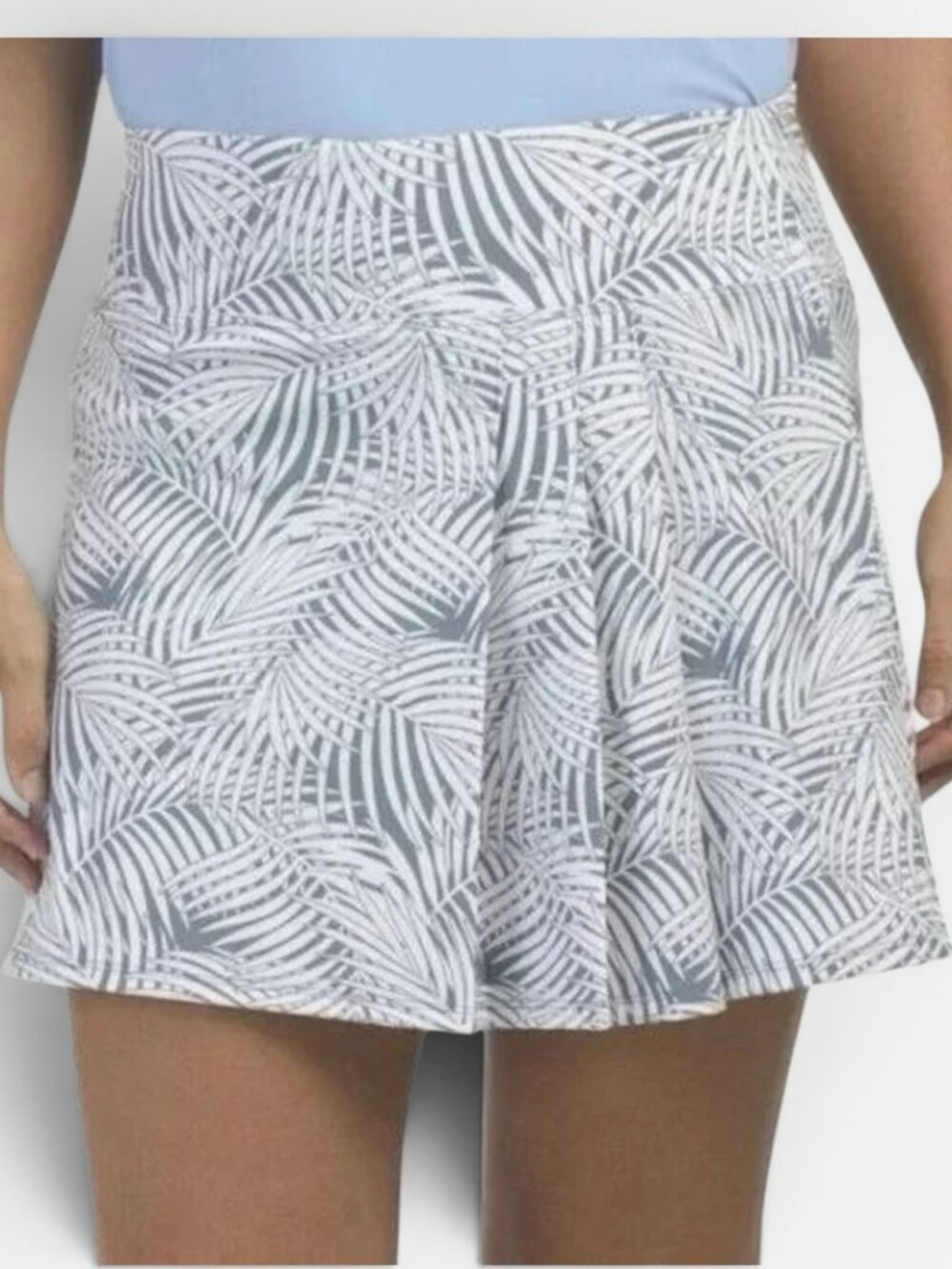 Tommy Bahama Everyday Active Palm Print Golf Tennis Skort XL Blue White